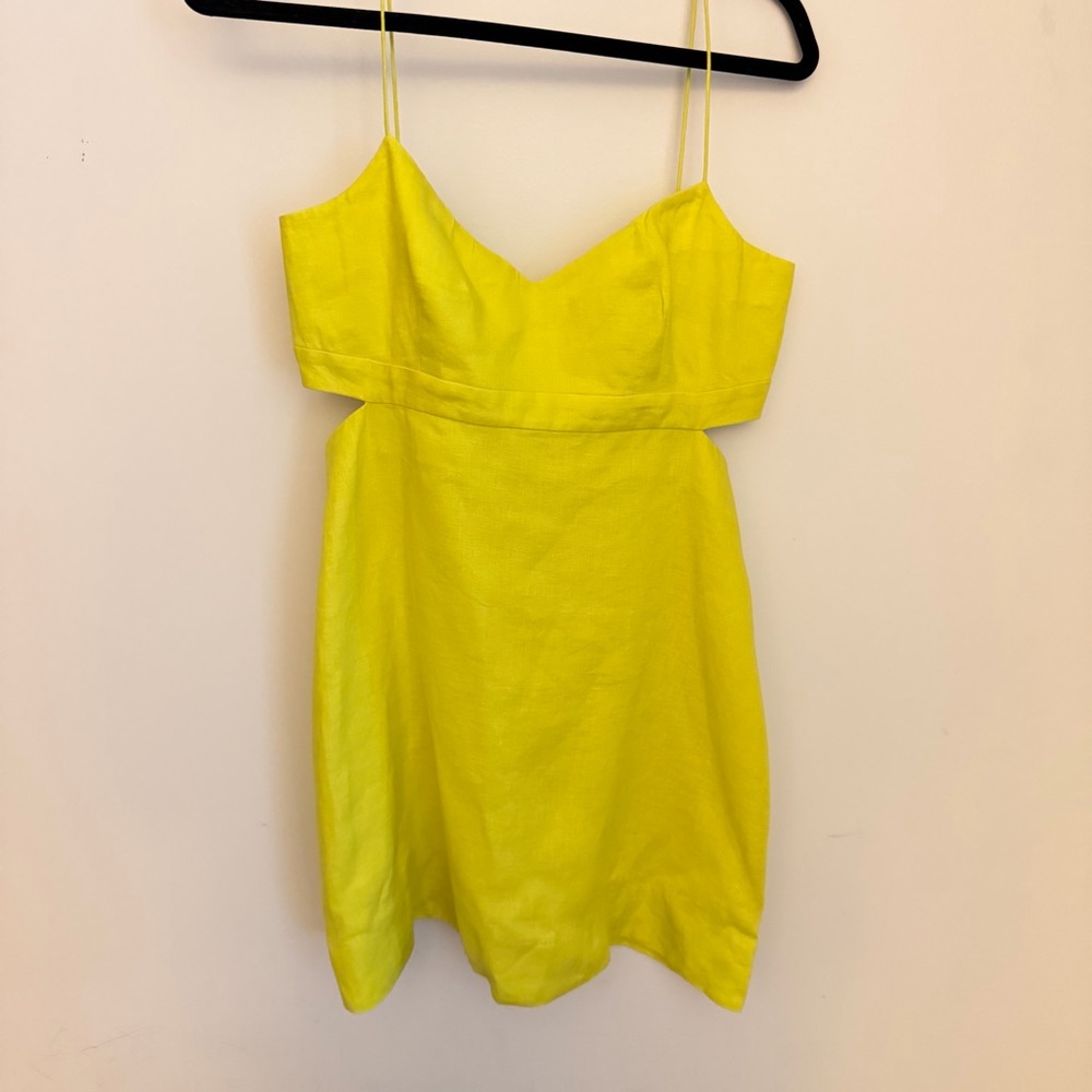 Saloni Bonnie Linen Mini Dress - Picture 5 of 9